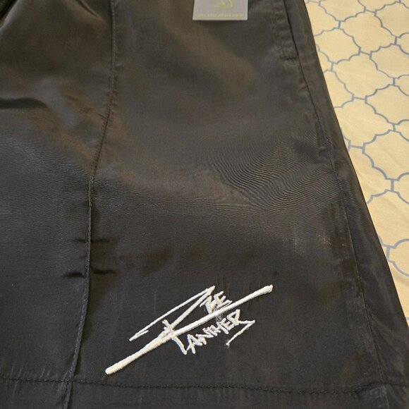 Men's Black Pleated Athletic Shorts w/ Liner Size Med 6" Inseam BNWT - Picture 4 of 6